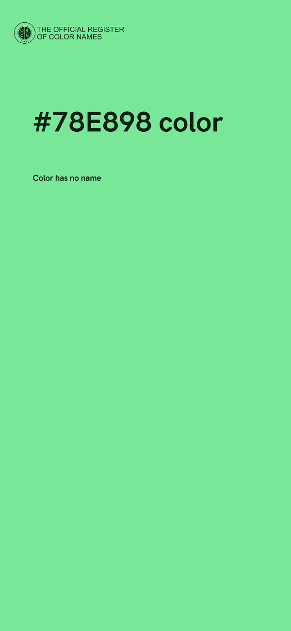 #78E898 color image