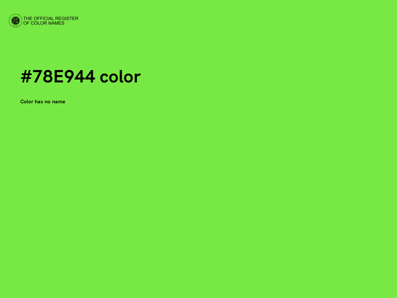 #78E944 color image
