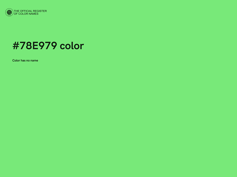 #78E979 color image