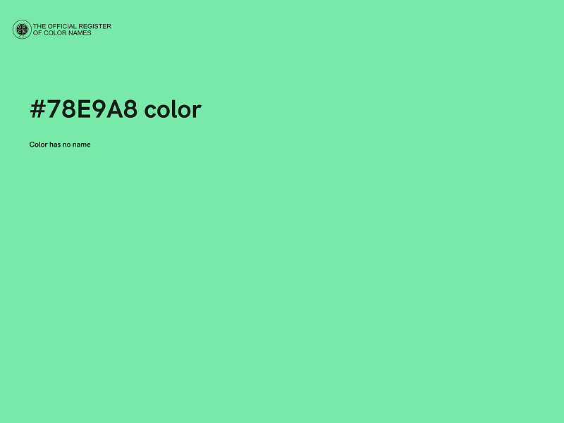 #78E9A8 color image