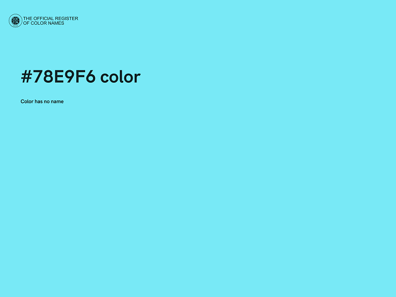#78E9F6 color image