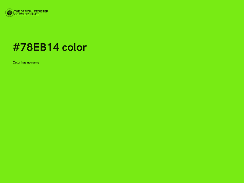 #78EB14 color image