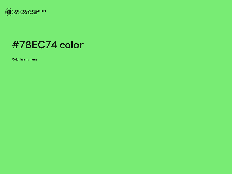 #78EC74 color image