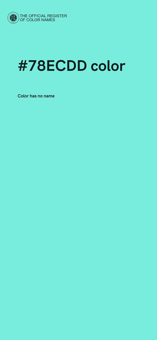 #78ECDD color image