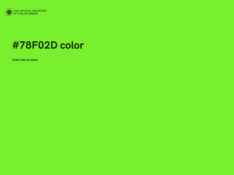 #78F02D color image