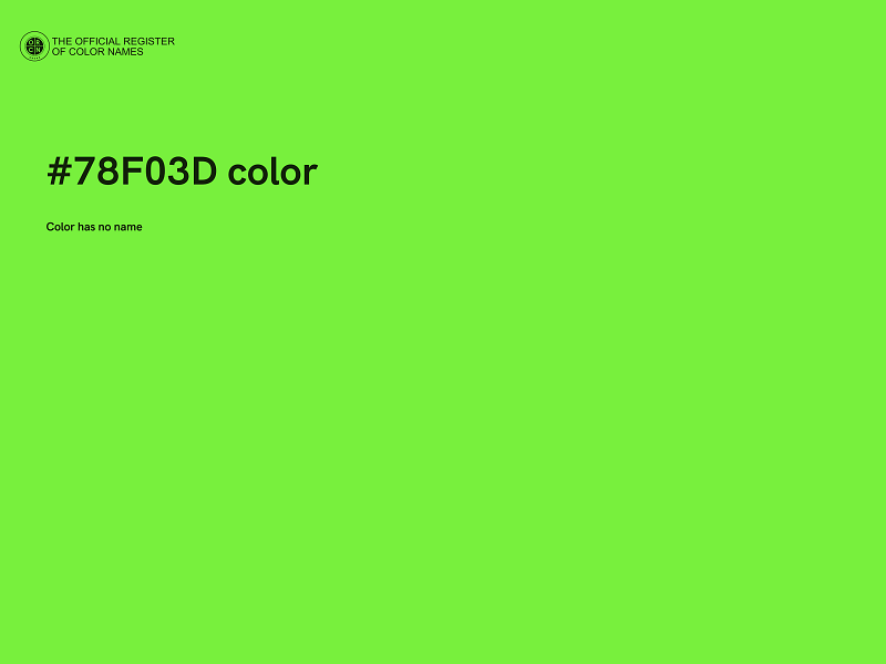 #78F03D color image