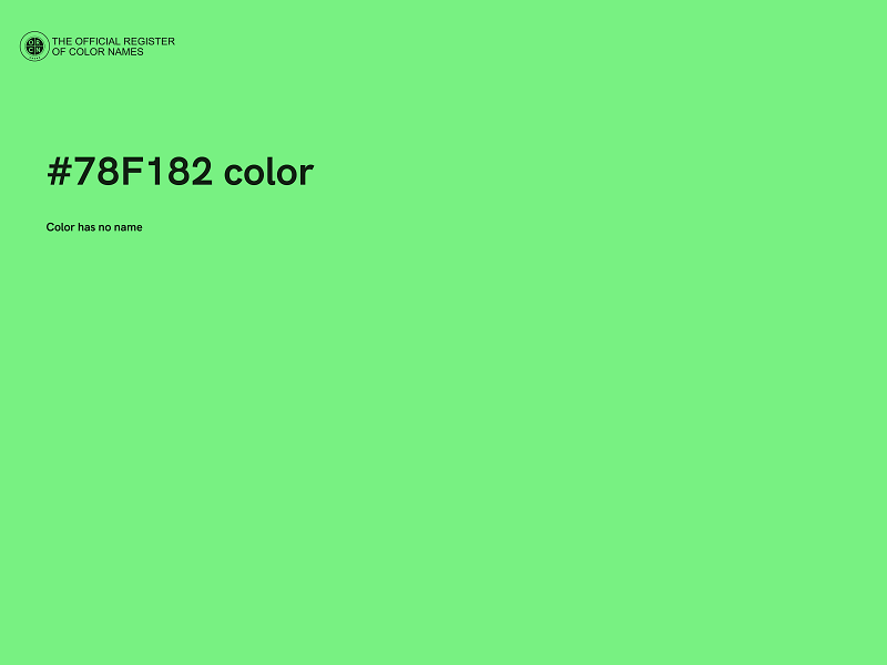 #78F182 color image