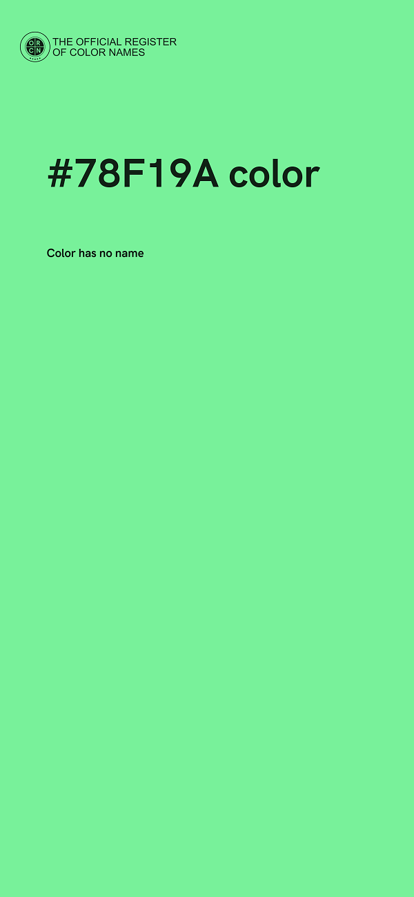 #78F19A color image