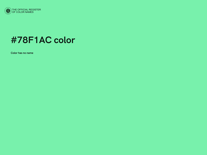 #78F1AC color image