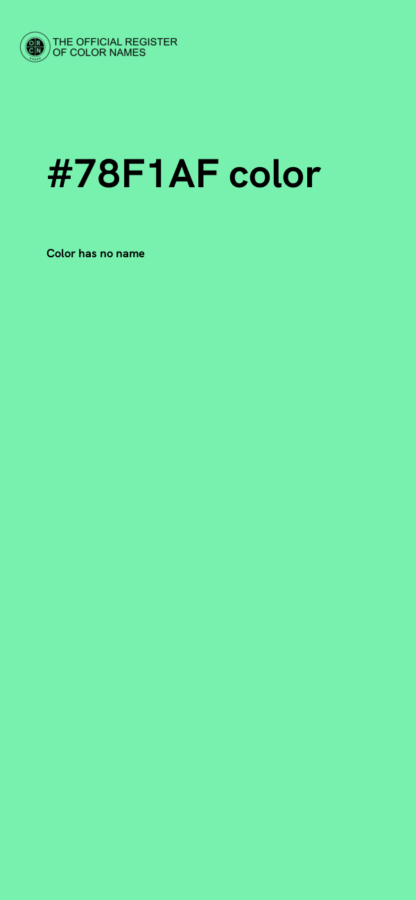 #78F1AF color image
