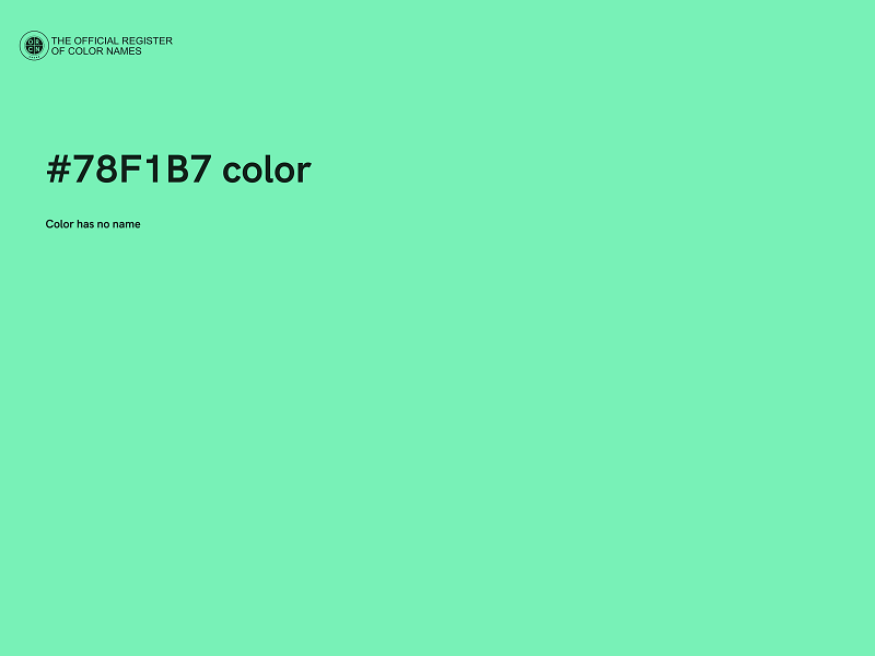 #78F1B7 color image