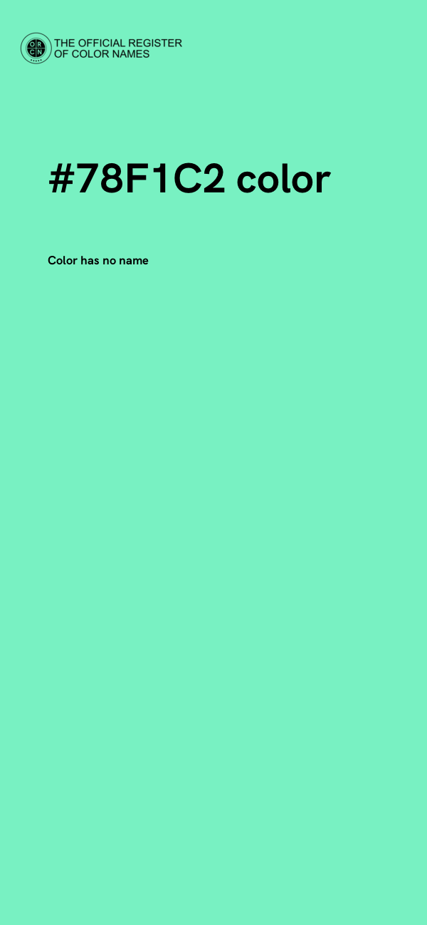 #78F1C2 color image
