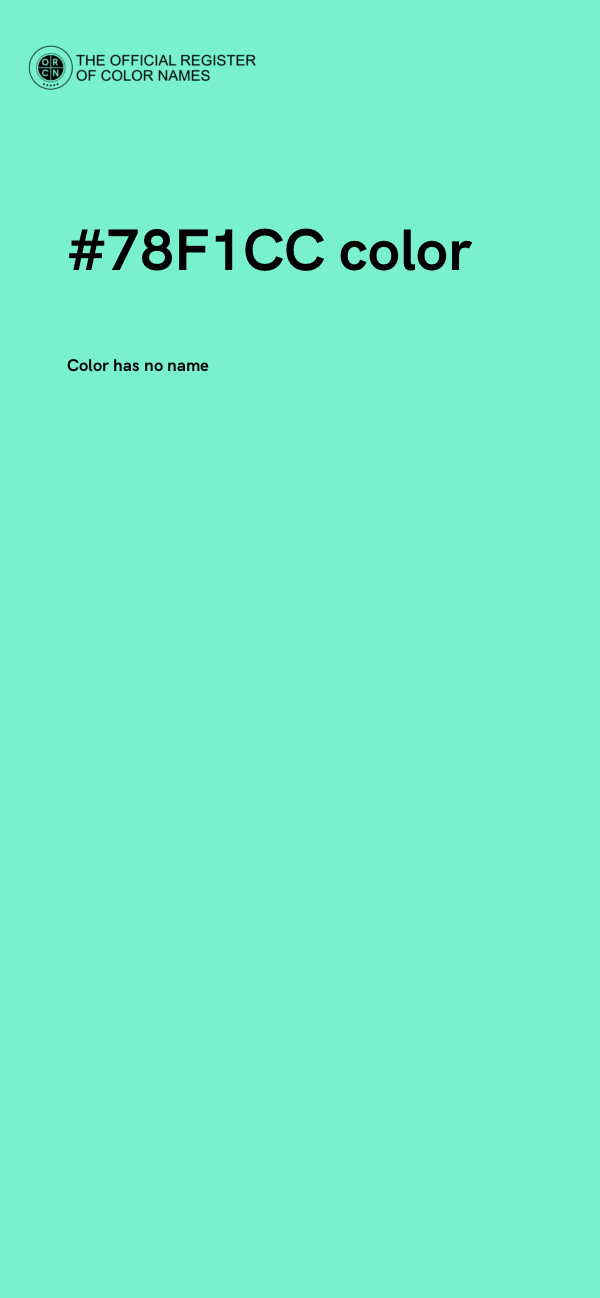 #78F1CC color image