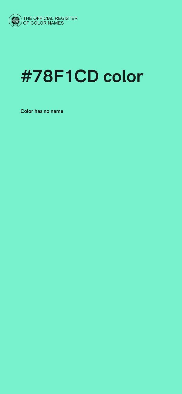 #78F1CD color image
