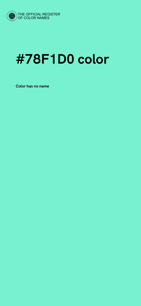 #78F1D0 color image