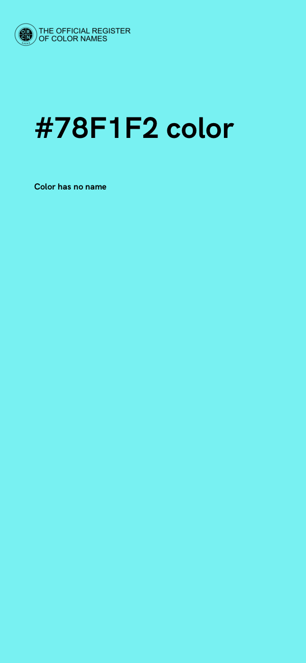 #78F1F2 color image