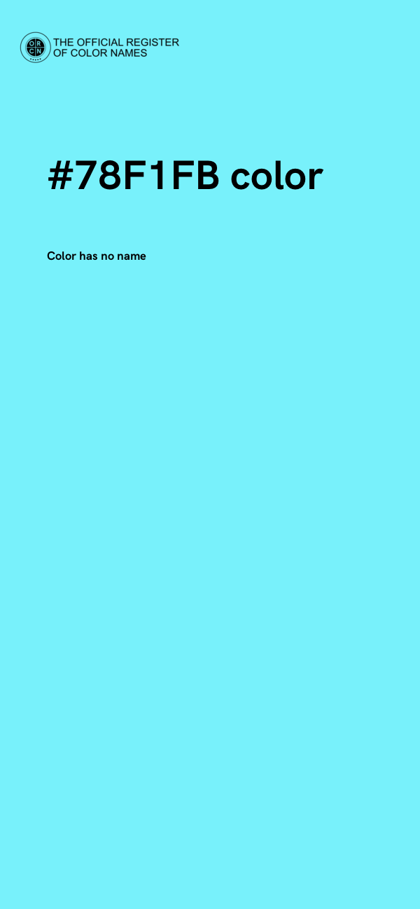 #78F1FB color image
