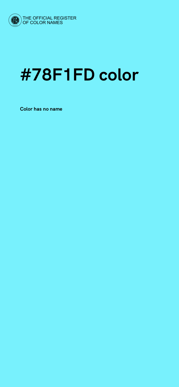 #78F1FD color image
