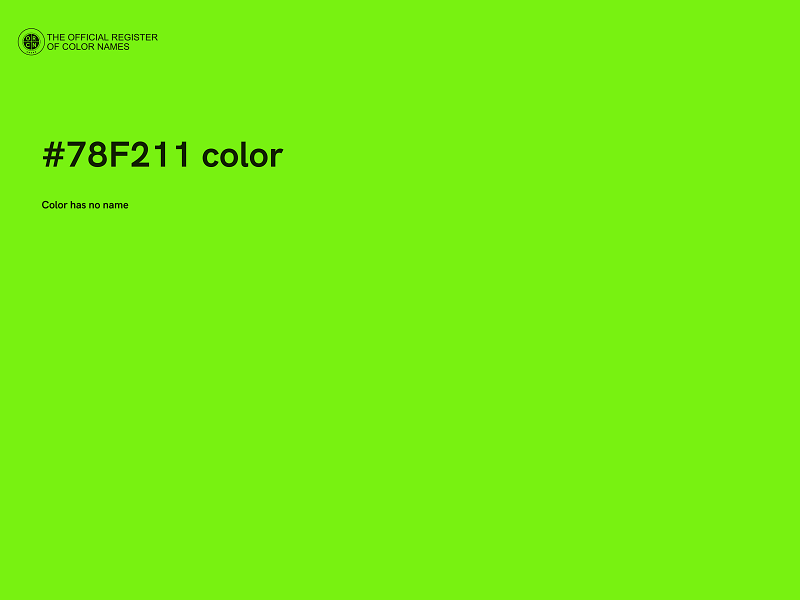 #78F211 color image