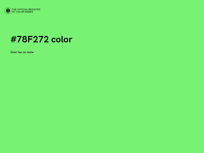 #78F272 color image