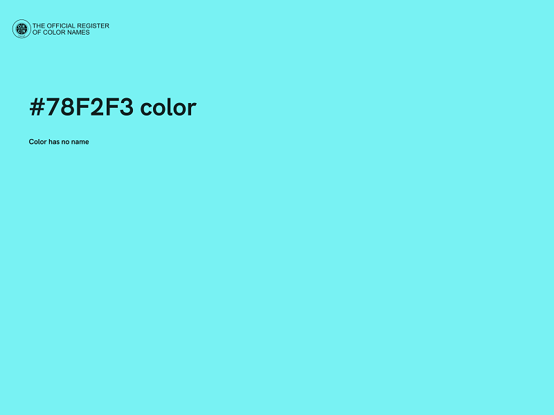 #78F2F3 color image