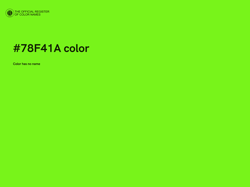 #78F41A color image