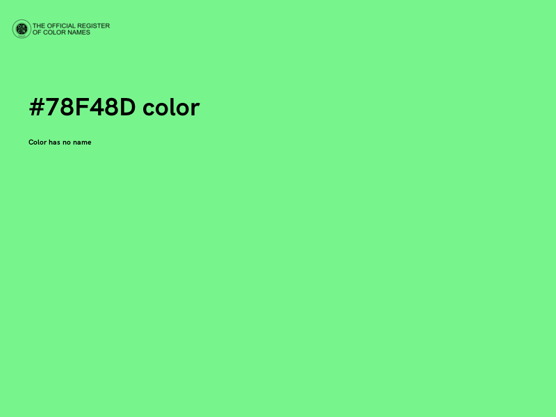 #78F48D color image