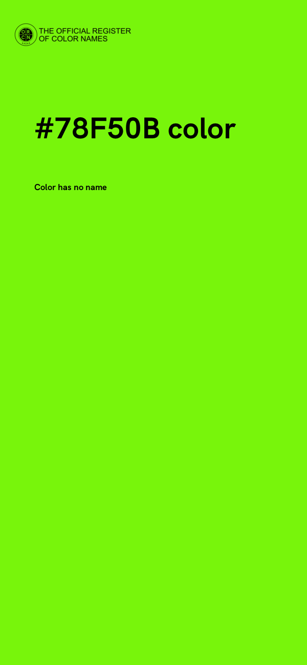 #78F50B color image