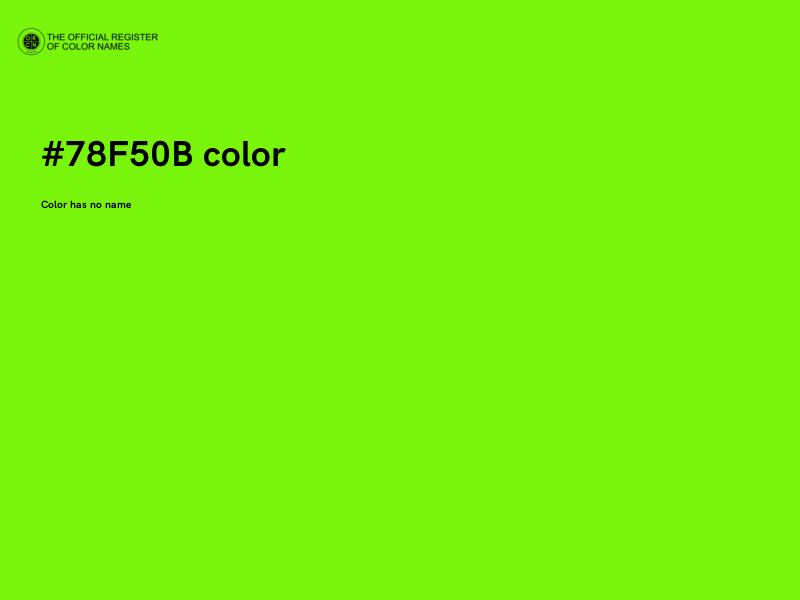 #78F50B color image
