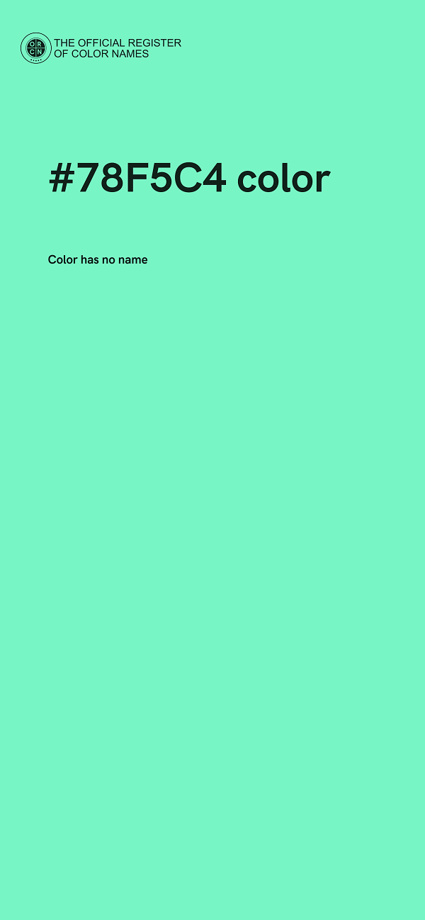 #78F5C4 color image