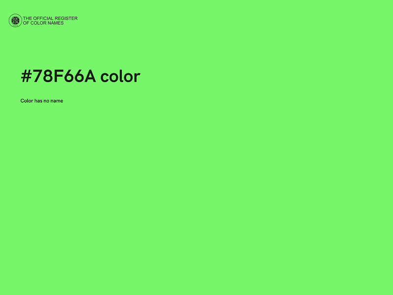 #78F66A color image