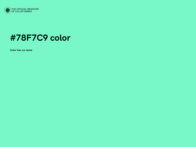 #78F7C9 color image