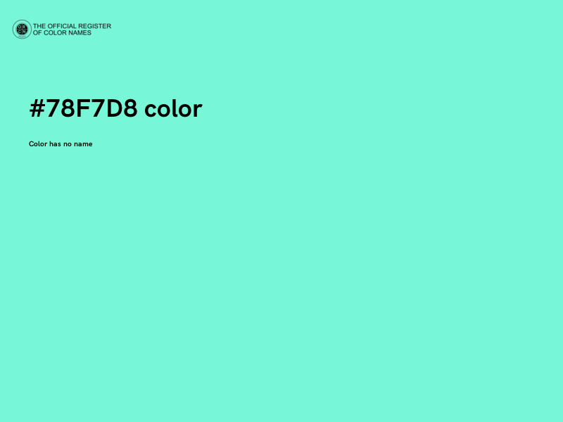 #78F7D8 color image