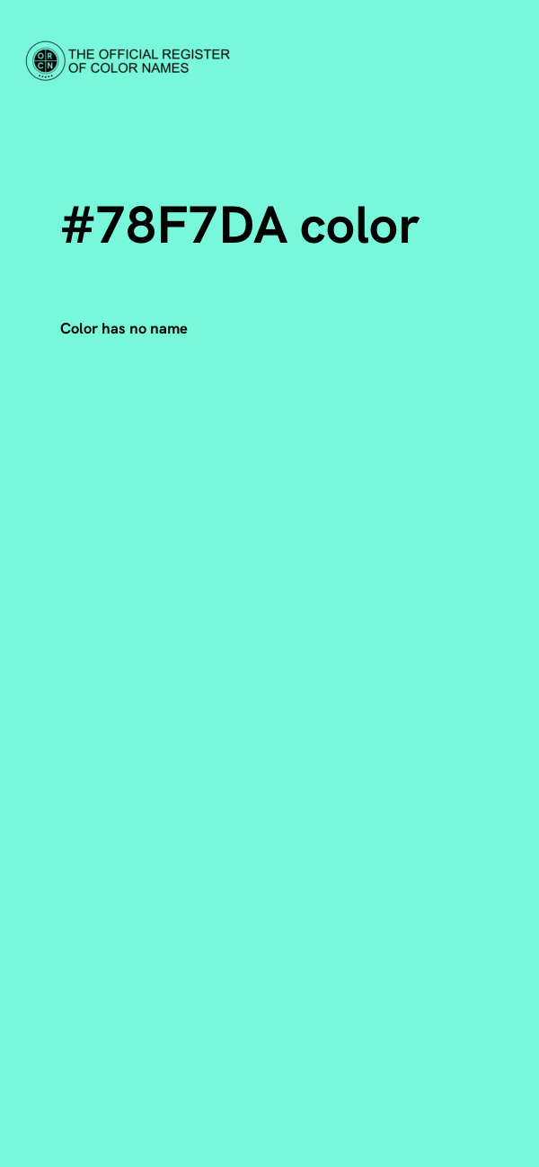#78F7DA color image