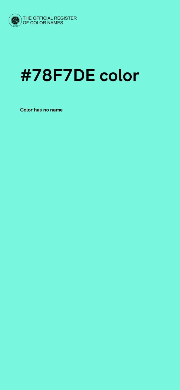 #78F7DE color image