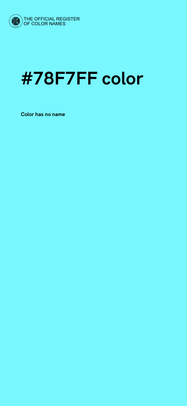 #78F7FF color image