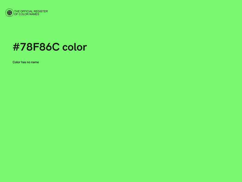 #78F86C color image