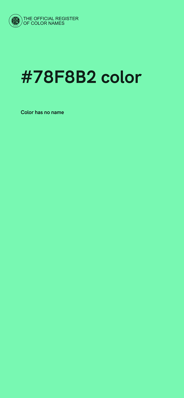 #78F8B2 color image