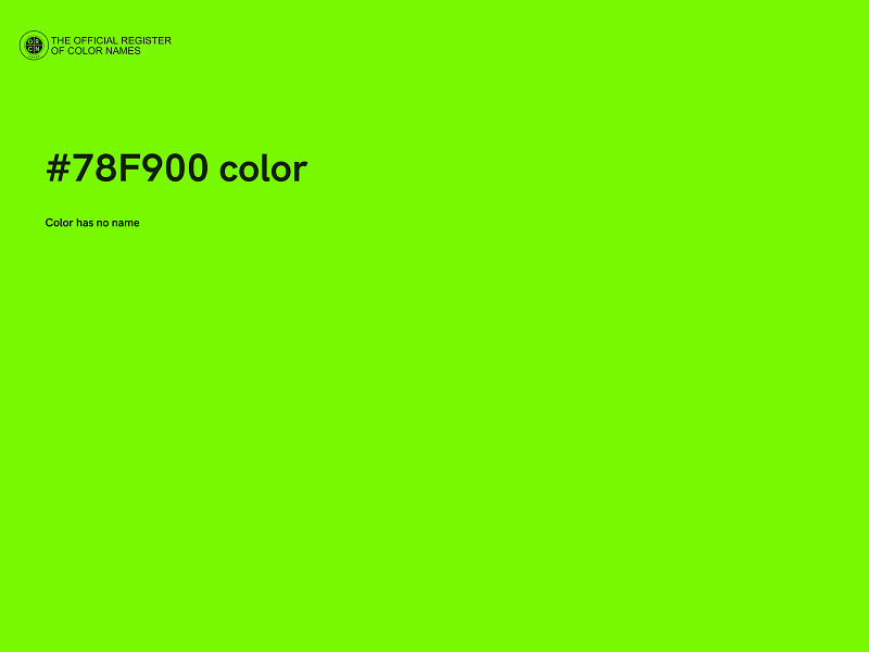 #78F900 color image