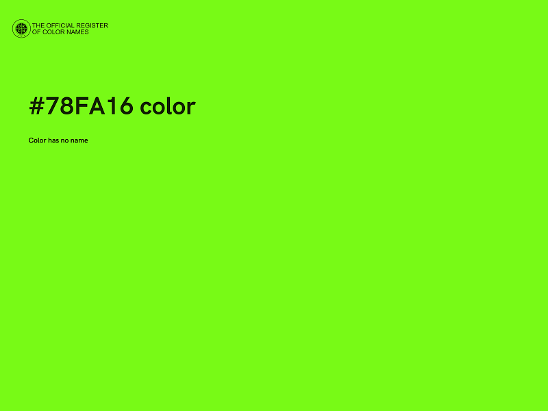 #78FA16 color image