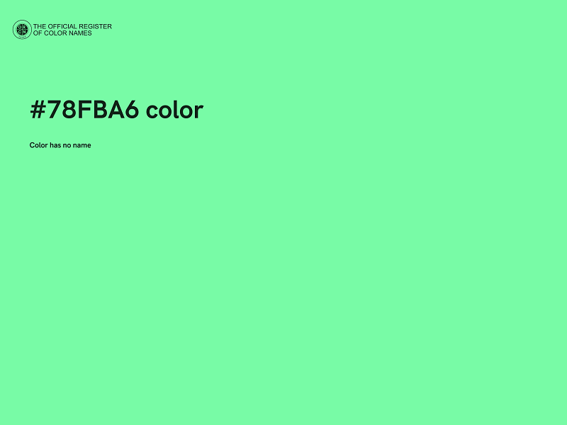 #78FBA6 color image