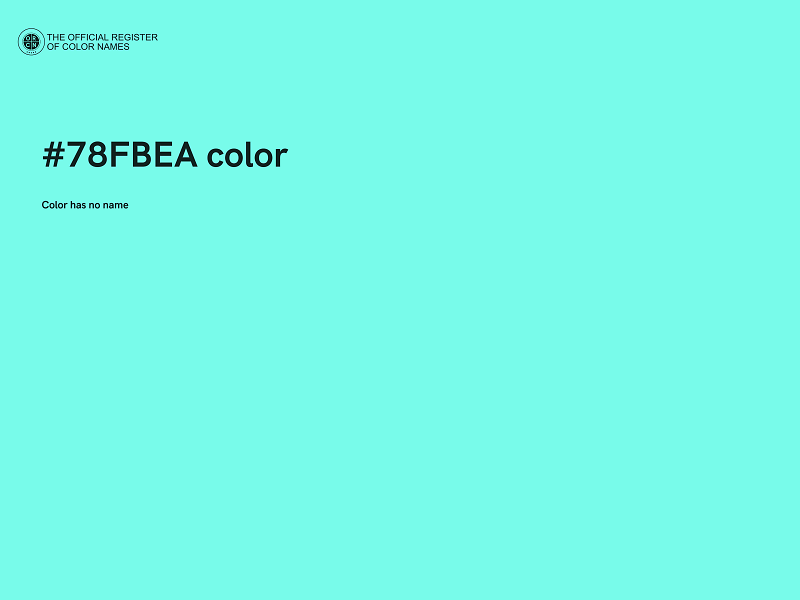 #78FBEA color image