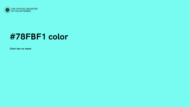 #78FBF1 color image