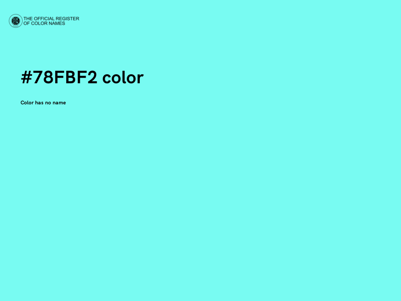 #78FBF2 color image