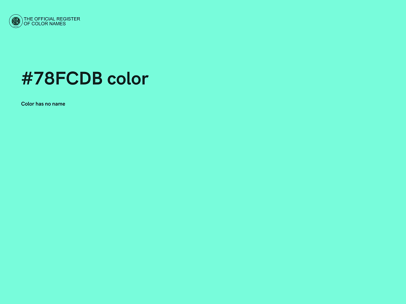 #78FCDB color image