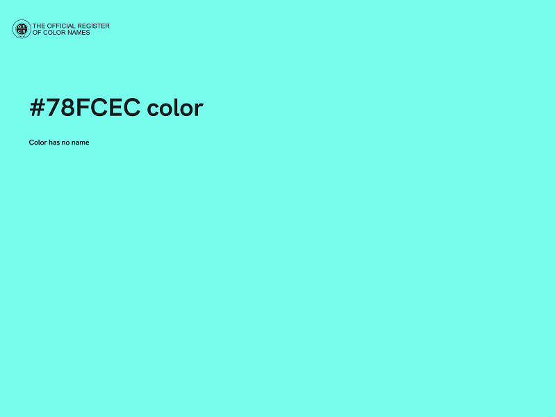 #78FCEC color image