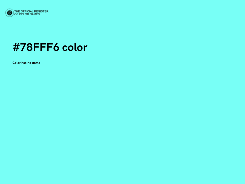 #78FFF6 color image