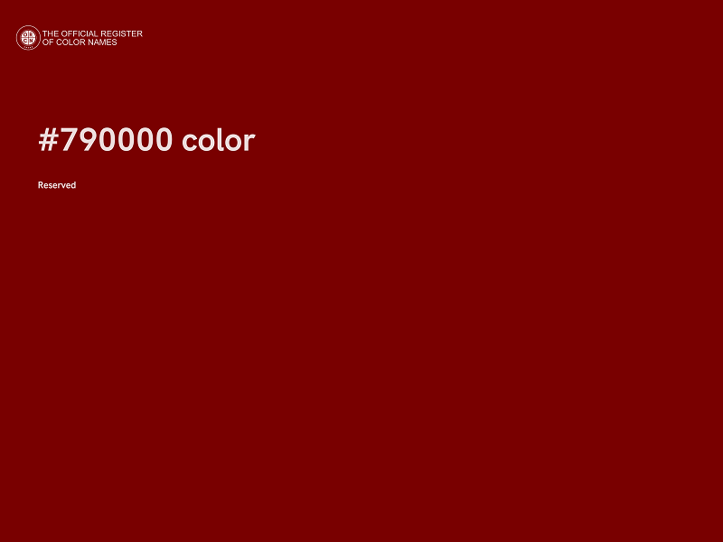 #790000 color image