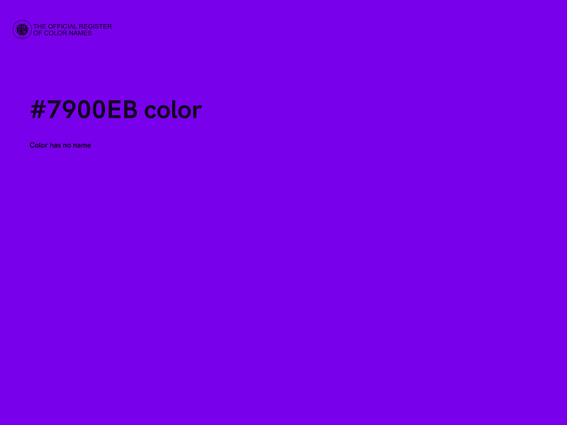 #7900EB color image