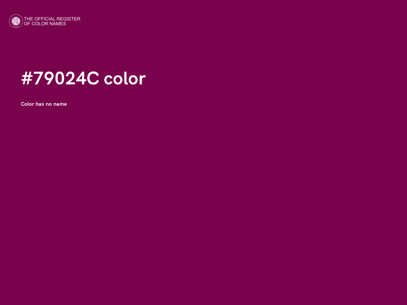 #79024C color image